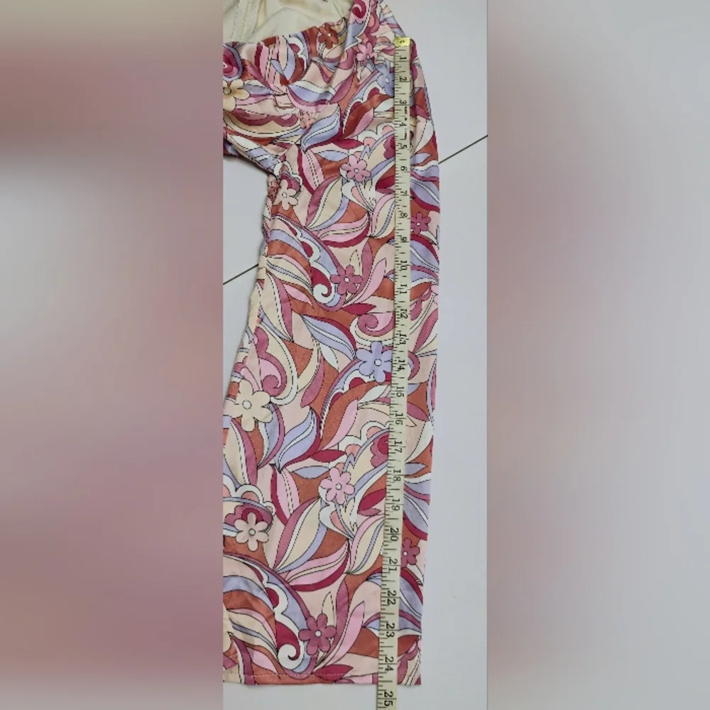 NWT South Moon Under Midi Dress Fit & Flared Sz M Floral Pinks 70's Style I-4 - Picture 8 of 12